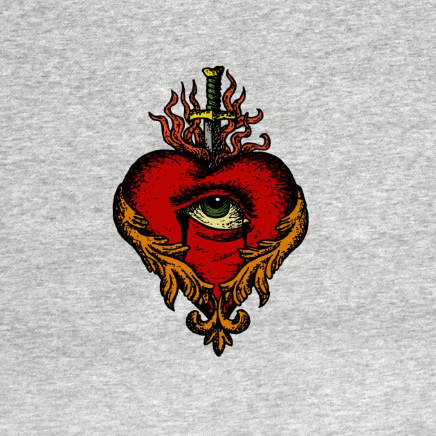 sacred heart by SLUP.